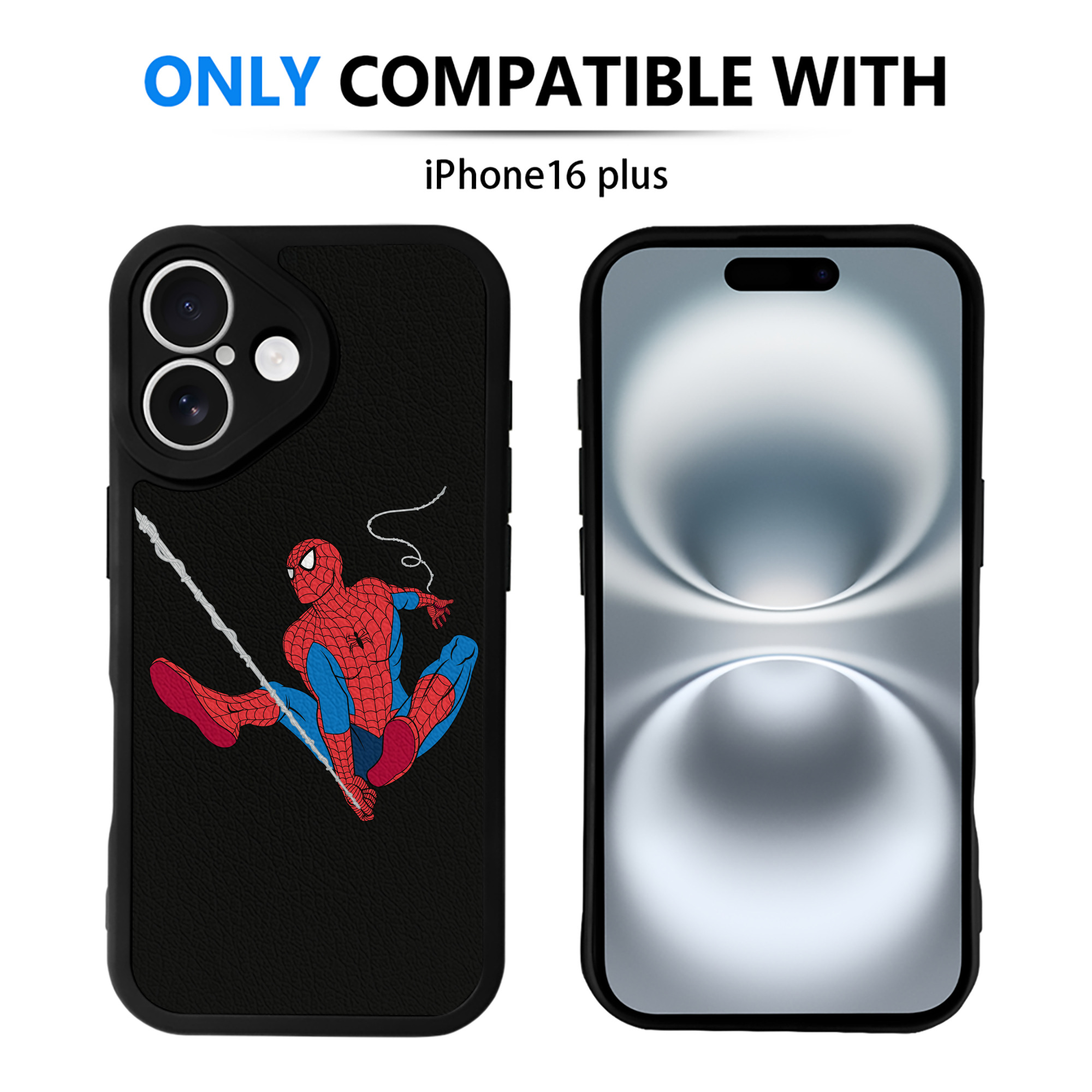 （画像用） アベンジャーズ The Avengers 【iPhone 16シリーズ対応】シリコンスマホケース（レザー調） 材質：シリコン